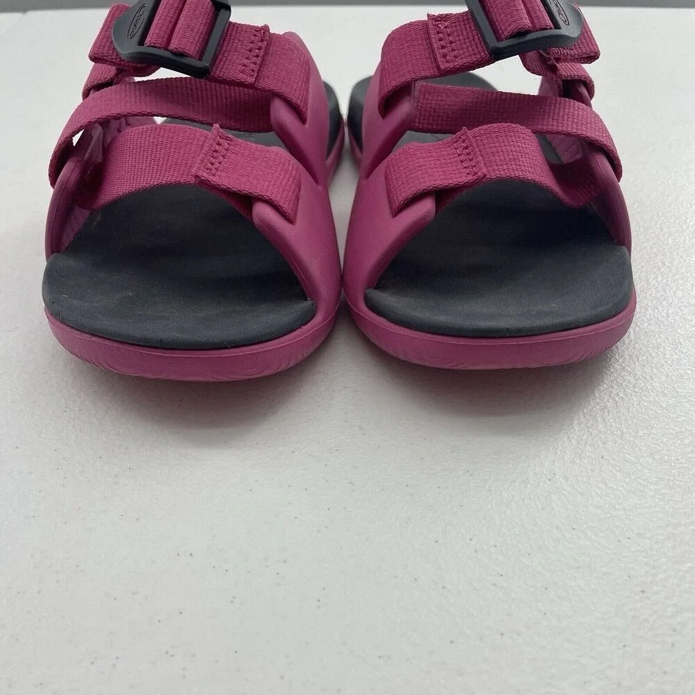 Chaco Chillos Slide Kids Junior Size‎ 1 Sport Sandals Magenta Pink JCH180316